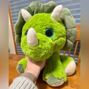 Green Triceratops Plush Toy